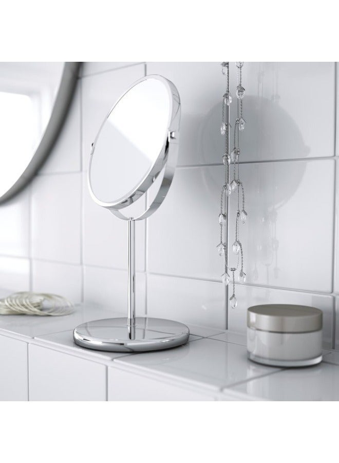 أيكيا مرآة مزدوجة الجوانب قابلة للدوران 360 درجة - انعكاس واضح ومكبر، تصميم أنيق من الفولاذ المقاوم للصدأ للاستخدام المنزلي - Image 2